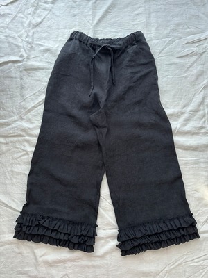 New Frill long pants color:Black