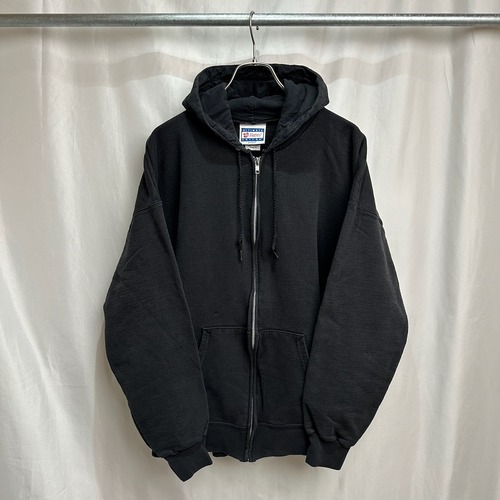 90s~00s Hanes ULTIMATE COTTON　無地　フルジップ　フーディー　パーカー　XL