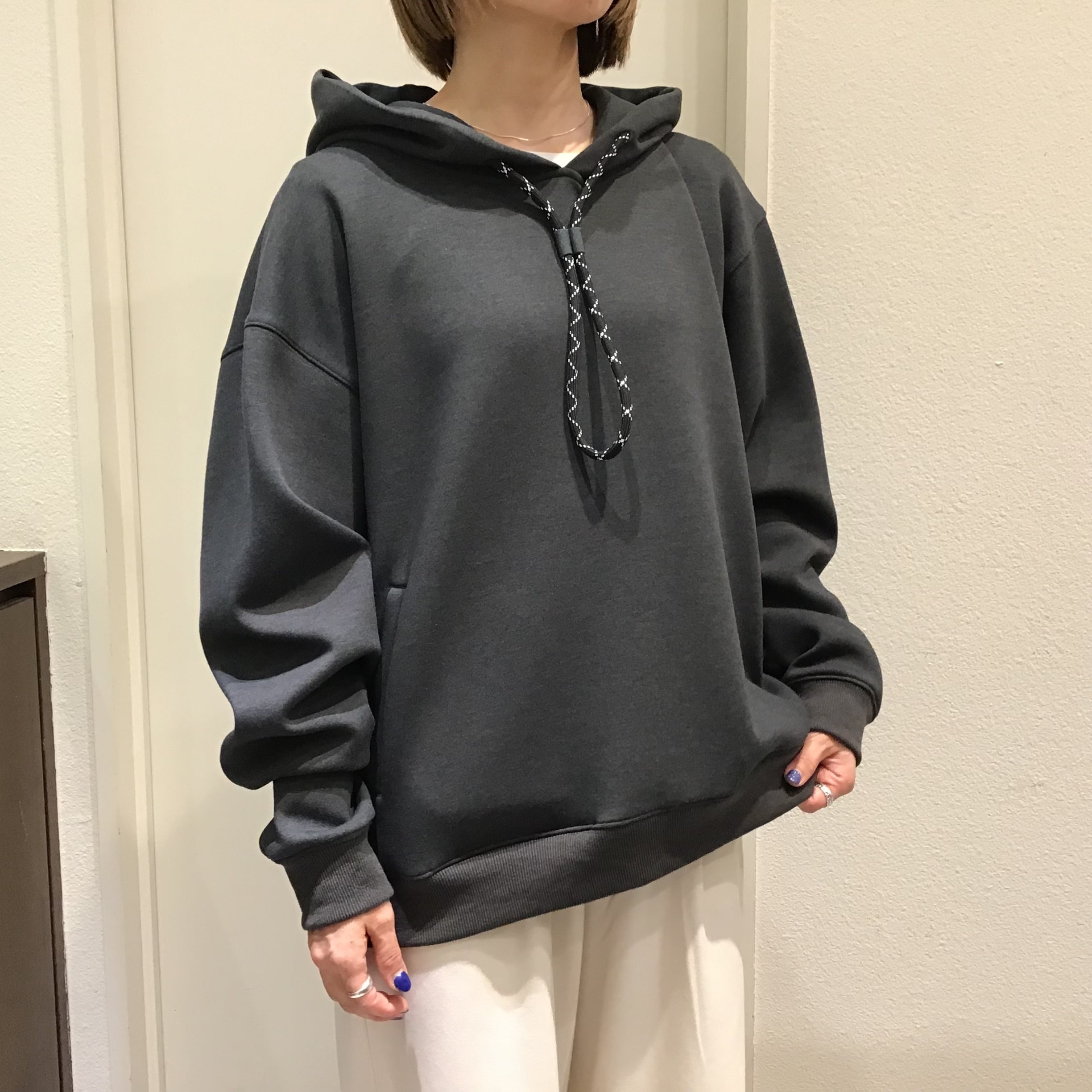 【Praia】ロープヒモダブルフェイスパーカー(LEI-2516)