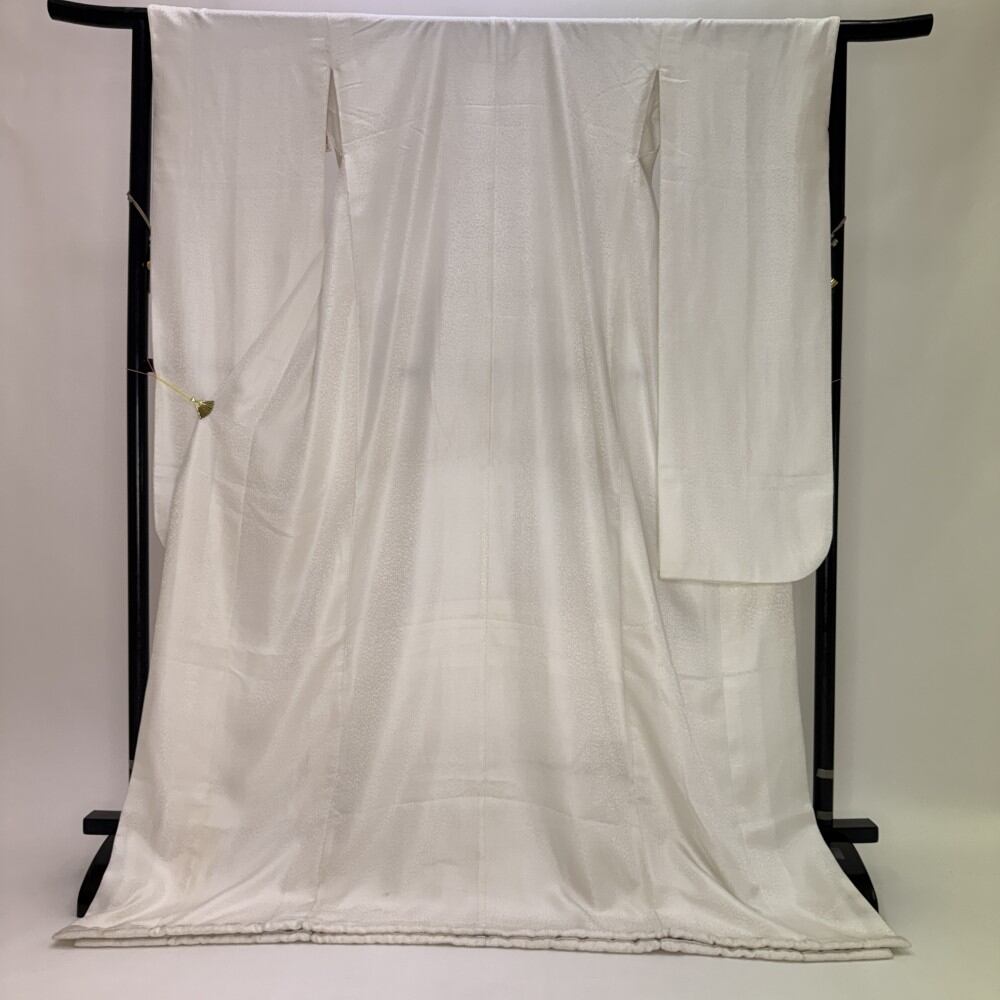 掛下 白打掛 色打掛 白 撮影用 結婚式 リサイクル ポリエステル 花嫁衣装 裄65.5cm 身丈183cm 中古 Mサイズ 5524