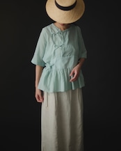 【suie】Fine ramie obi blouse/エアリーラミー帯トップス