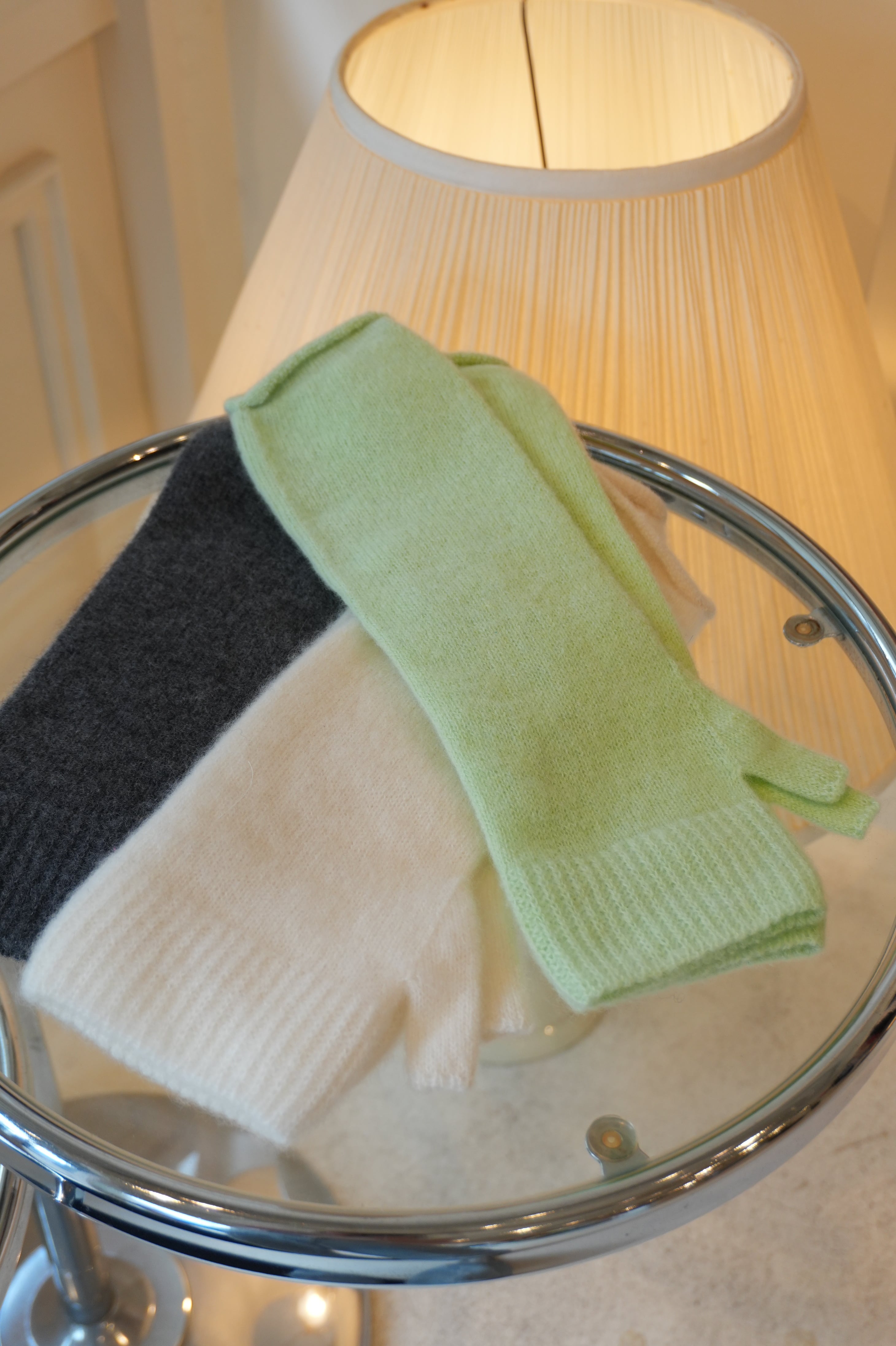 【 KAYLE 】CASHMERE MULTI-WAY KNIT SCARF