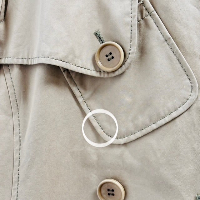 中古 ポールスミス ブラック Paul Smith トレンチコート クリーニング