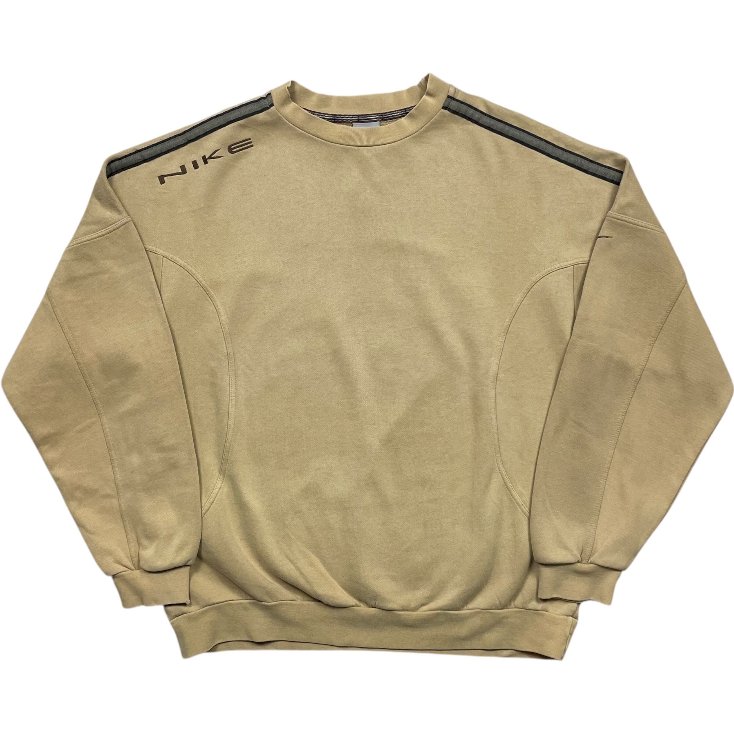 《M》 NIKE ナイキ スウェット ベージュ 90年代 vintage no.9645