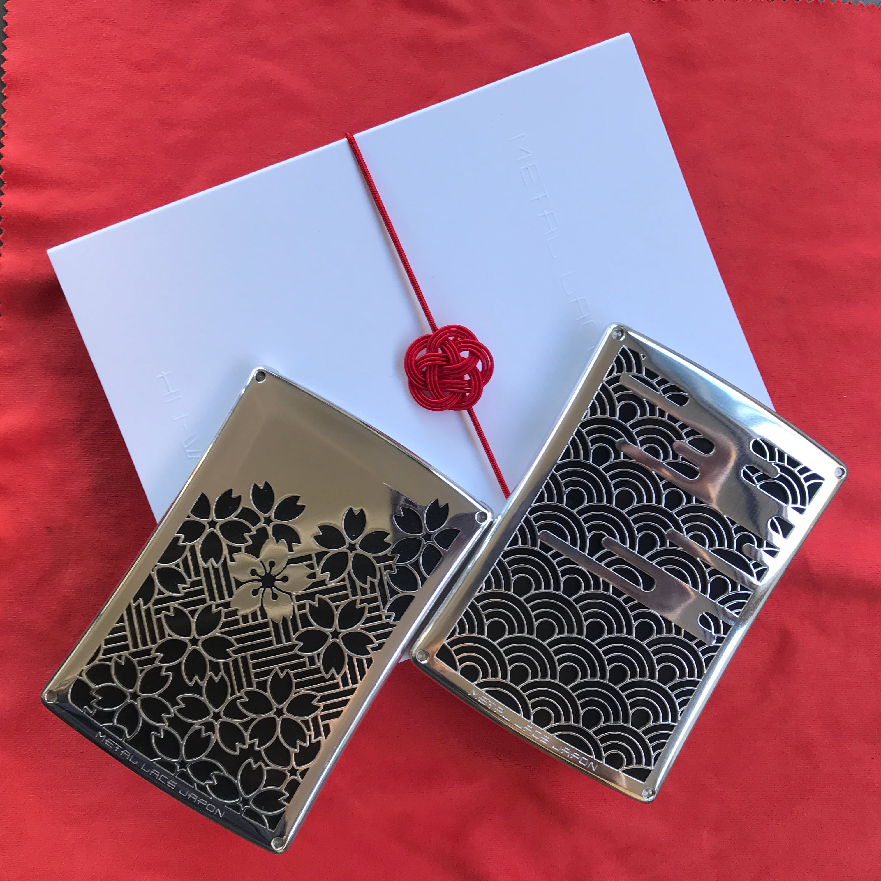 METAL LACE JAPON】シリーズ、カードケース【青海波にヱ霞 弐】 | HN-WORKS