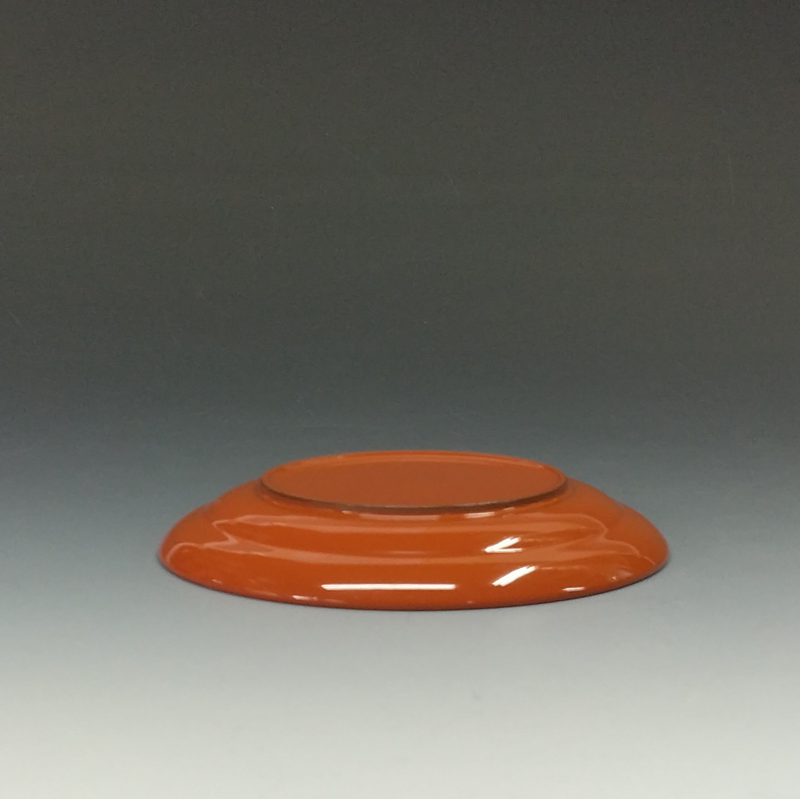 伝統工芸 根来塗｜Negoro lacquer ware 上手の朱研出 茶托 1枚