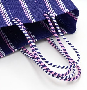 メルカドバック MERCADO BAG - CHIWAWA STYLE - LINEA - Navy / White / Pink  610751202