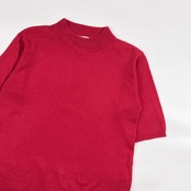 カシミヤ100% San Ronde サンロンド 半袖 ニット セーター M/ビビットピンク レディース