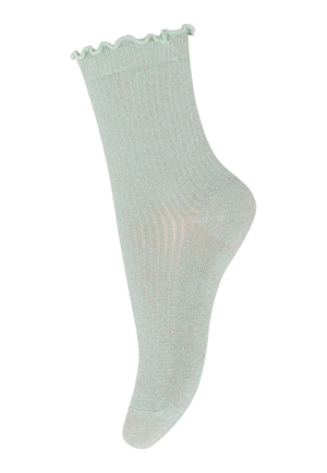 【mpDenmark Doris glitter socks Pastel Green】