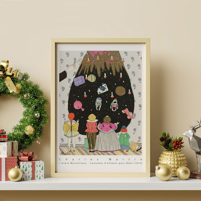 P142／L'Arbre Merveilleux／A4～／アートポスター／インテリア／おしゃれ