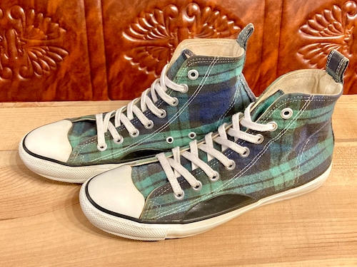 converse（コンバース） L.L.Bean Hi グリーン チェック 7.5 26cm 90s USA 216