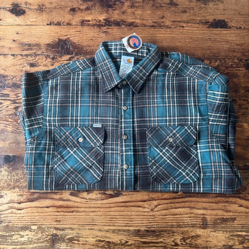 Circa 1990's “Carhart” Heavy Cotton Flannel shirt/XL