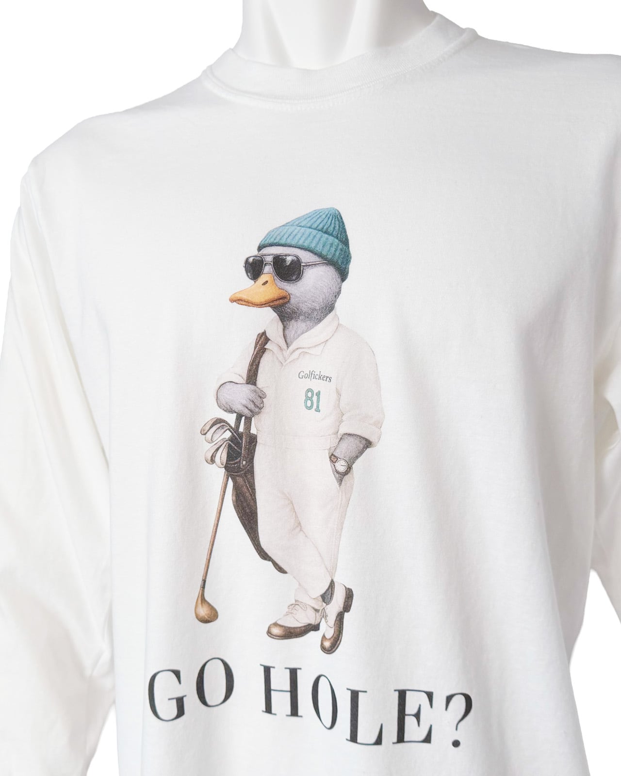 HOLE 637] G-Long Sleeve Shirts 2026 -White- ☆予約商品 | Golfickers