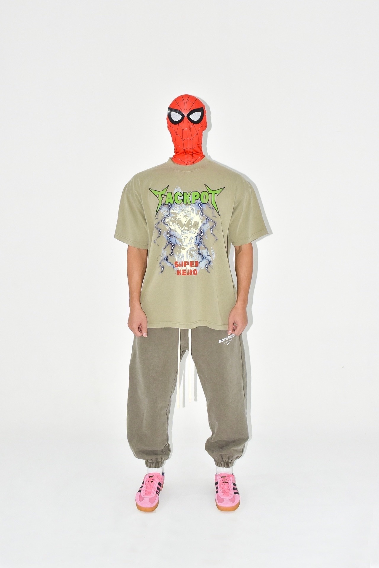 ヴィンテージグラフィックTシャツ　カーキ