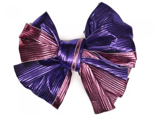 【男女兼用 Unisex】Rumi Rock兵児帯「ギラヘコ」　ピーチ×パープル　[E583]