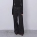 ロールアップデニムワイドレッグパンツ ・21555