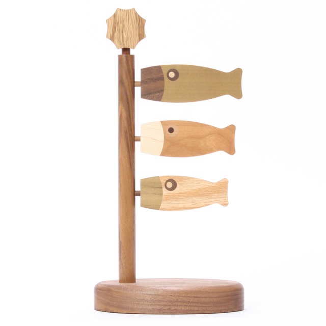 五月人形｜コンパクト｜おしゃれ｜モダン｜インテリア｜プレミアム｜こだわり｜おすすめ《商品名》木製鯉のぼり　S【商品コード　52800-0161】