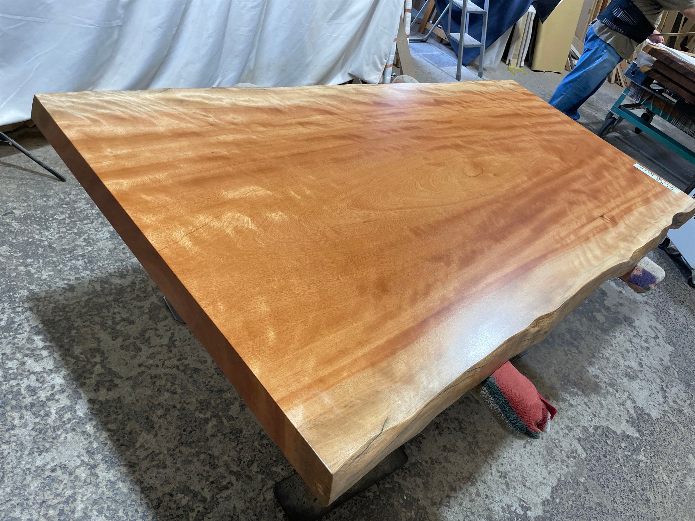 ボセ9165 一枚板無垢 乾燥材 1950x900－920x65mm カウンター