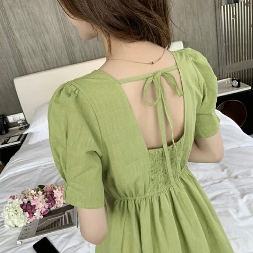 ピスタチオカラーワンピース623 Mesty