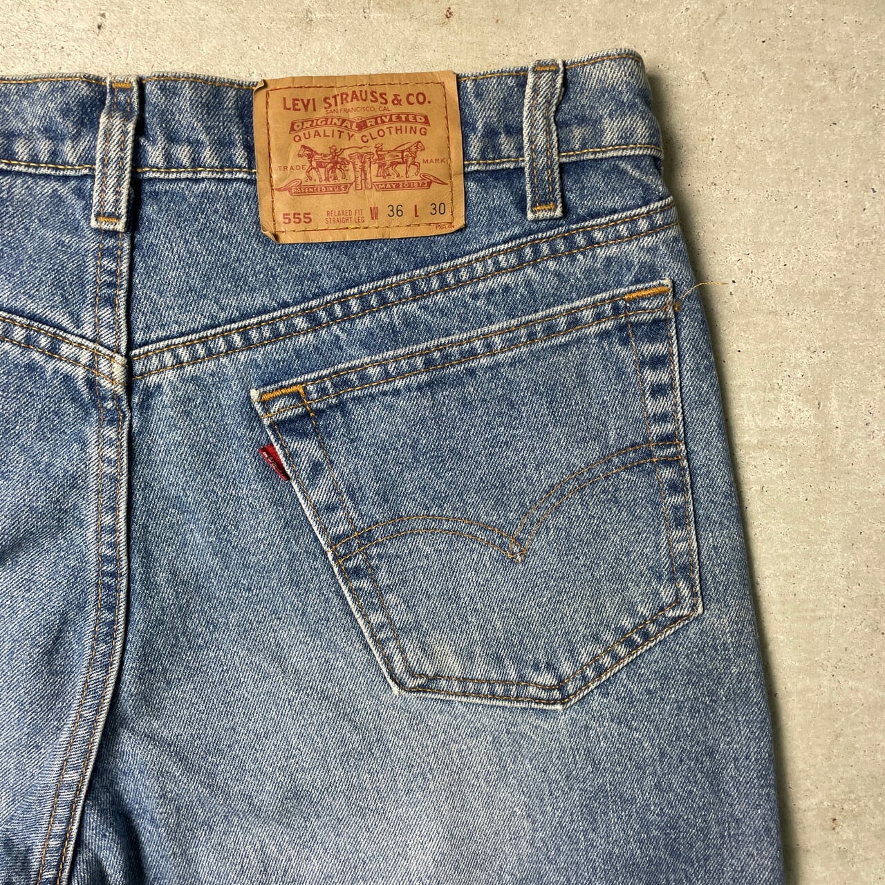 USA製 90年代 Levi's リーバイス 555 RELAXED FIT STRAIGHT LEG ワイド