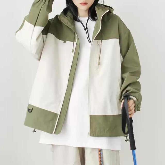 フード付きデザインワークウェアジャケット 3color N00292