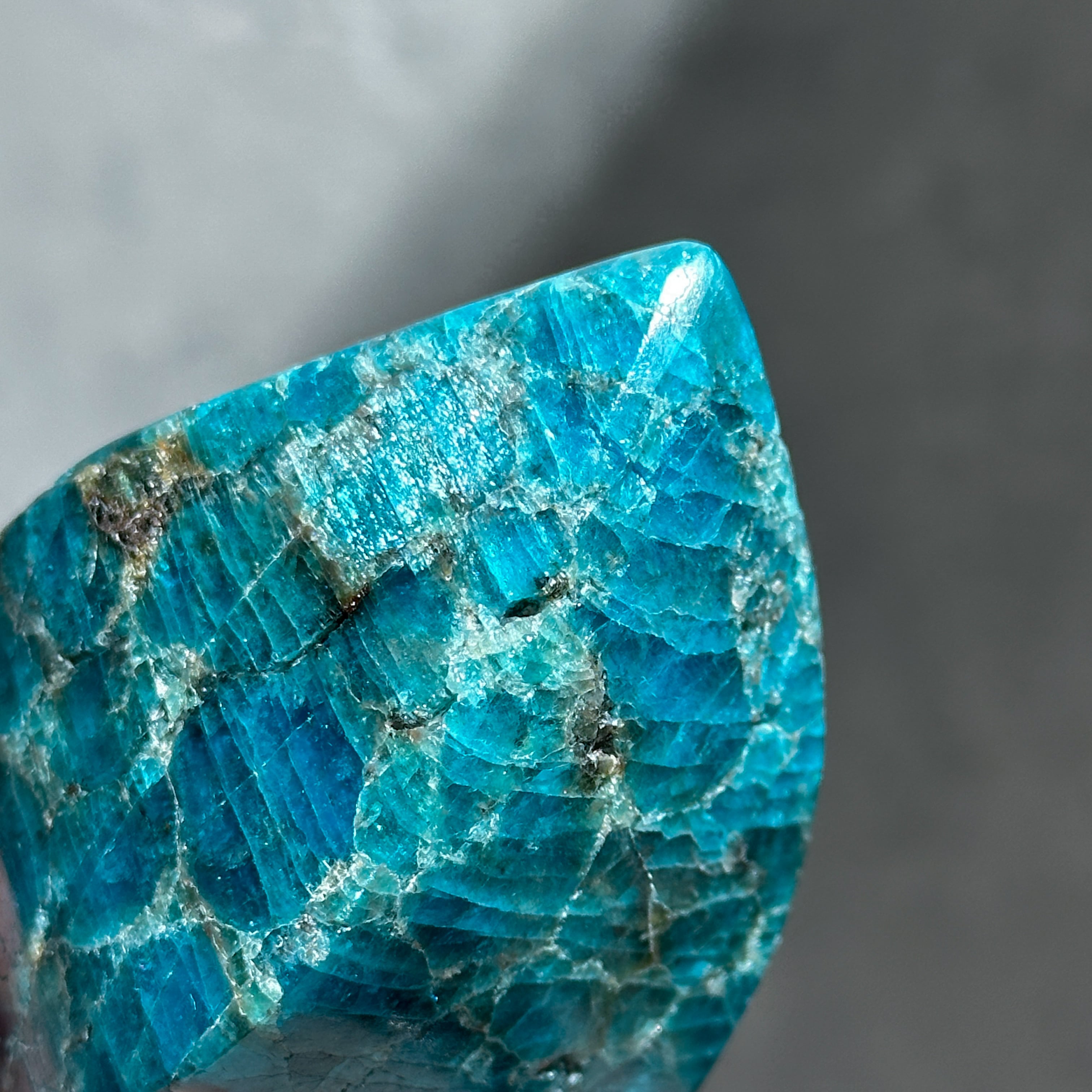 天然石アパタイト ブルーアパタイト フレイム型24◇ Blue Apatite ◇ 天然石・鉱物