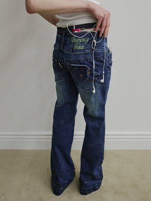 [SCULPTOR] DIY Bootcut Denim Mid Blue 正規品 韓国ブランド 韓国通販 韓国代行 韓国ファッション スカルプター 日本 店舗
