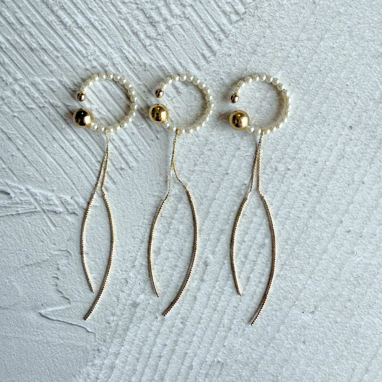 感動イヤーカフ /艶パール A