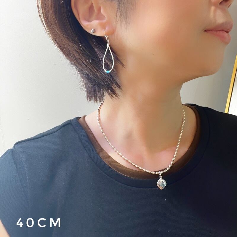 ターコイズ　シルバー　2way フックピアス ターコイズ シルバービーズ フックピアス | 【公式通販】鎌倉の