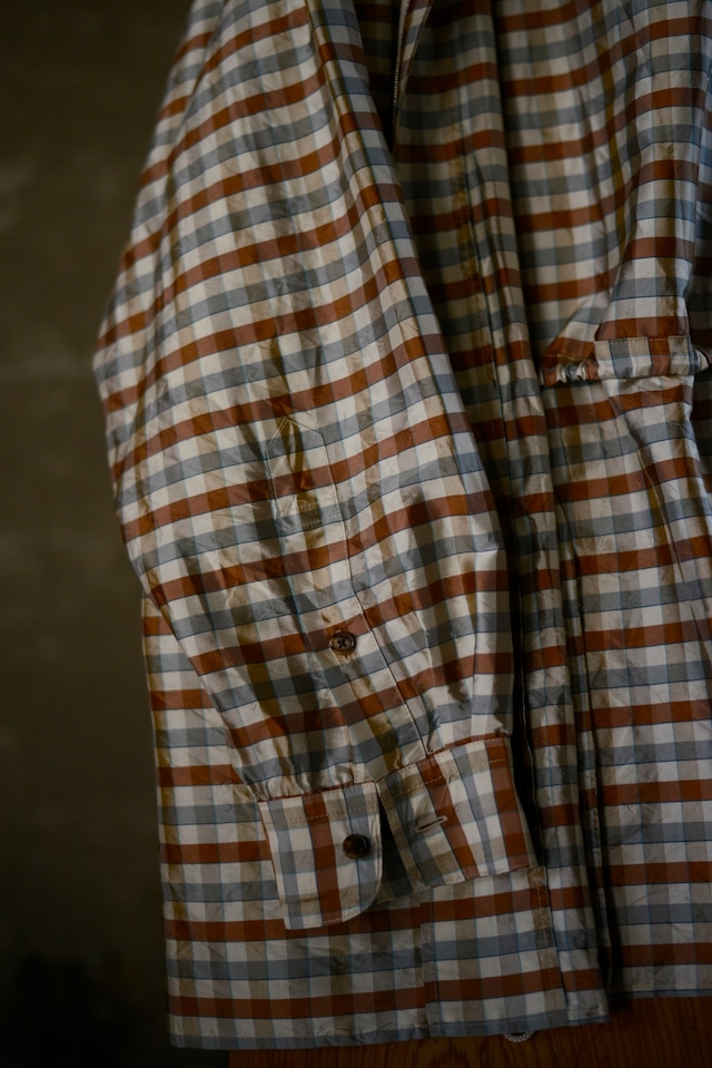 NICENESS / LEVENE SILK CHECK TAFFETA PARKA
