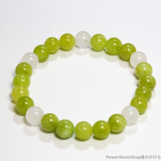 ペリドットとムーンストーンのブレスレット(259)