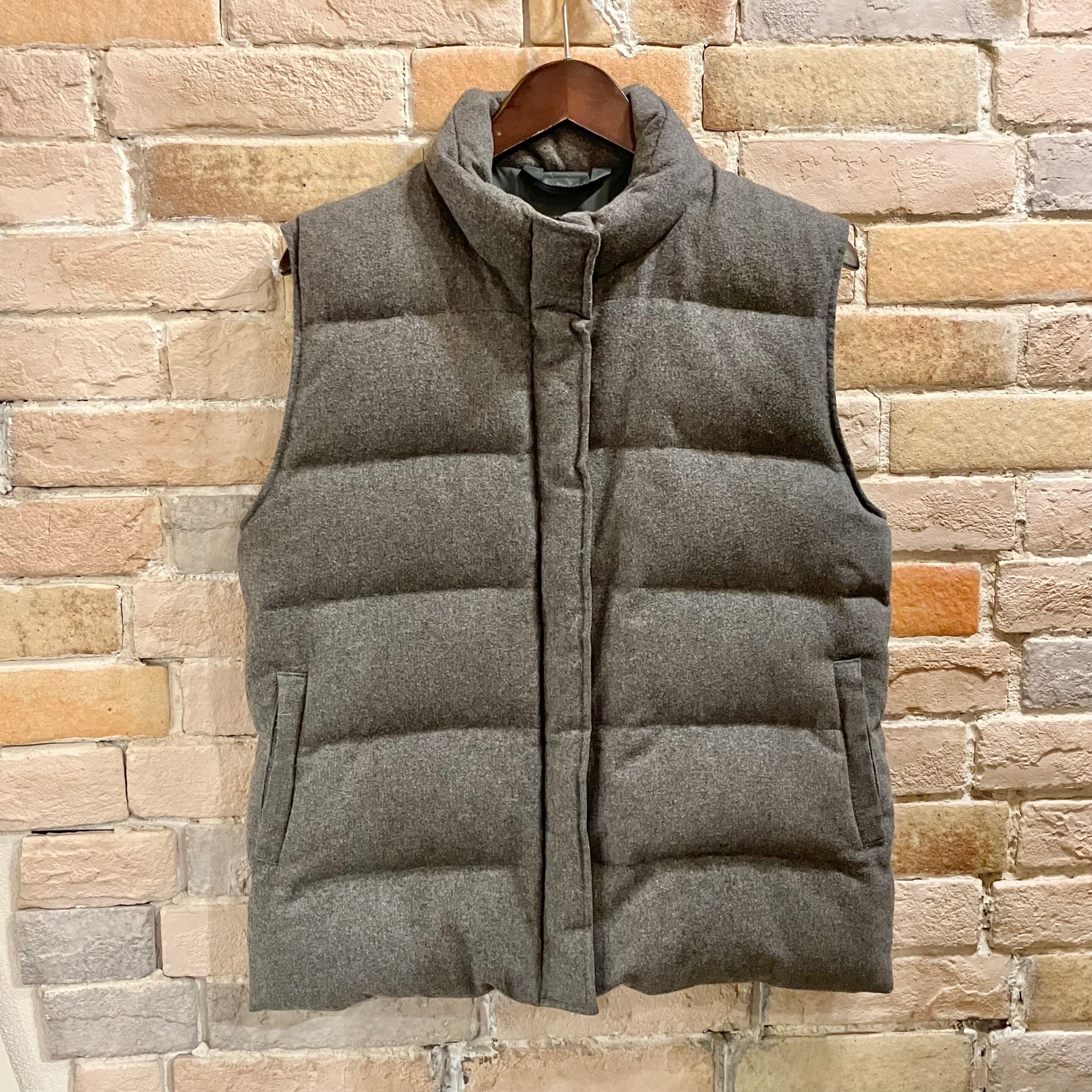 美品 モンクレール ダークブラウン ダウンベスト 巻き込ま サイズ0 