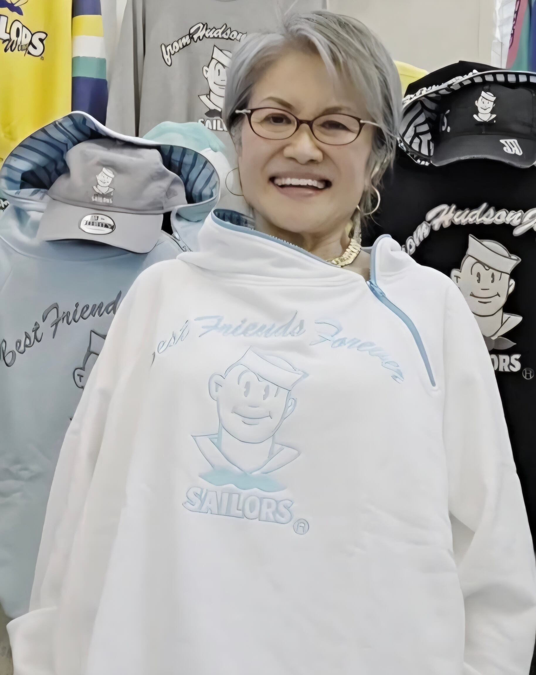 未使用　セーラーズ　パーカー　SAILORS　フーディー　グレー　XL モジモジくんBIGパーカー 杢グレー【レディース】size | セーラーズsailors