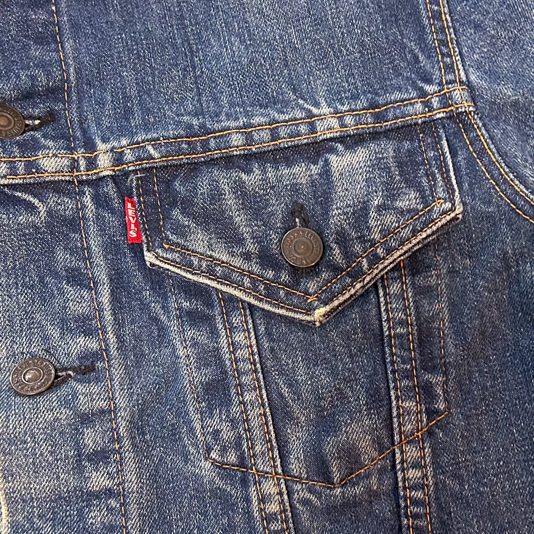 60-70's Levi's 70505 BigE Cut Off Denim Jacket 42 / リーバイス ビッグE デニムジャケット  カットオフ ノーカラー ブルゾン インディゴ Gジャン 古着 ヴィンテージ