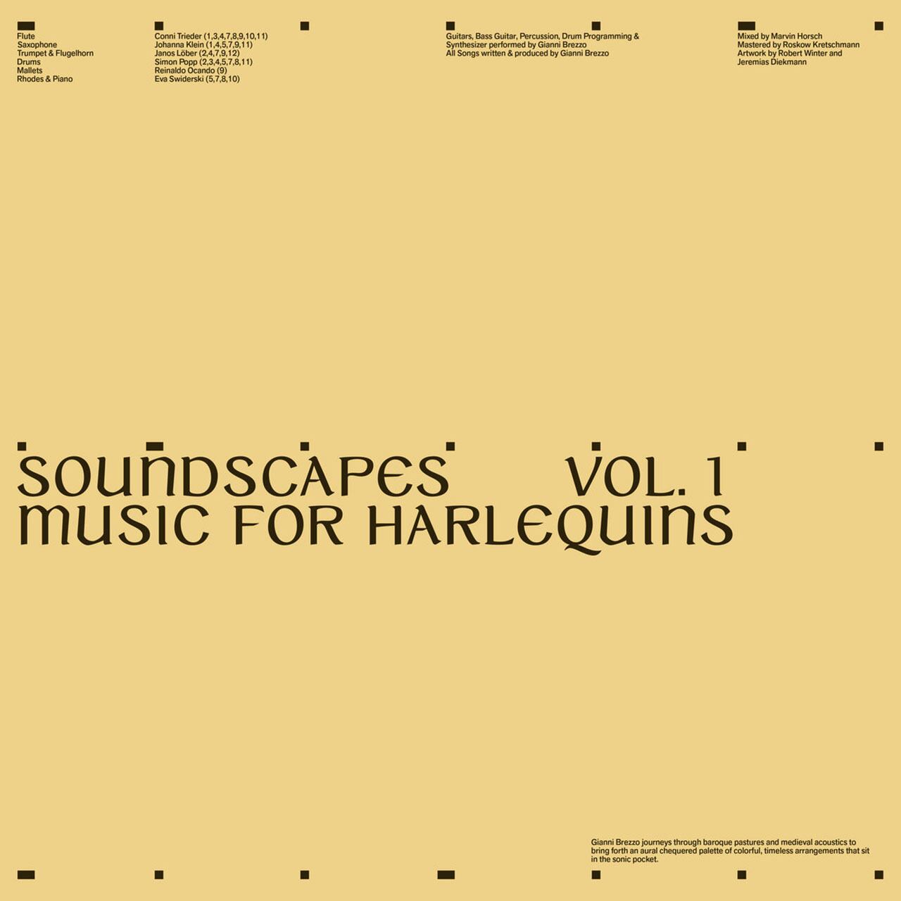 【LP】Gianni Brezzo - Soundscapes Vol. 1: Music For Harlequins