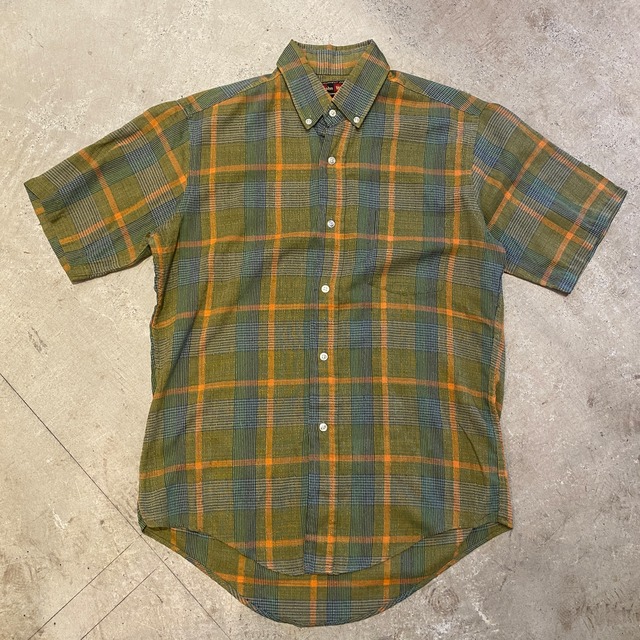 1960s JOHN WELLS S/S COTTON B.D.SHIRT