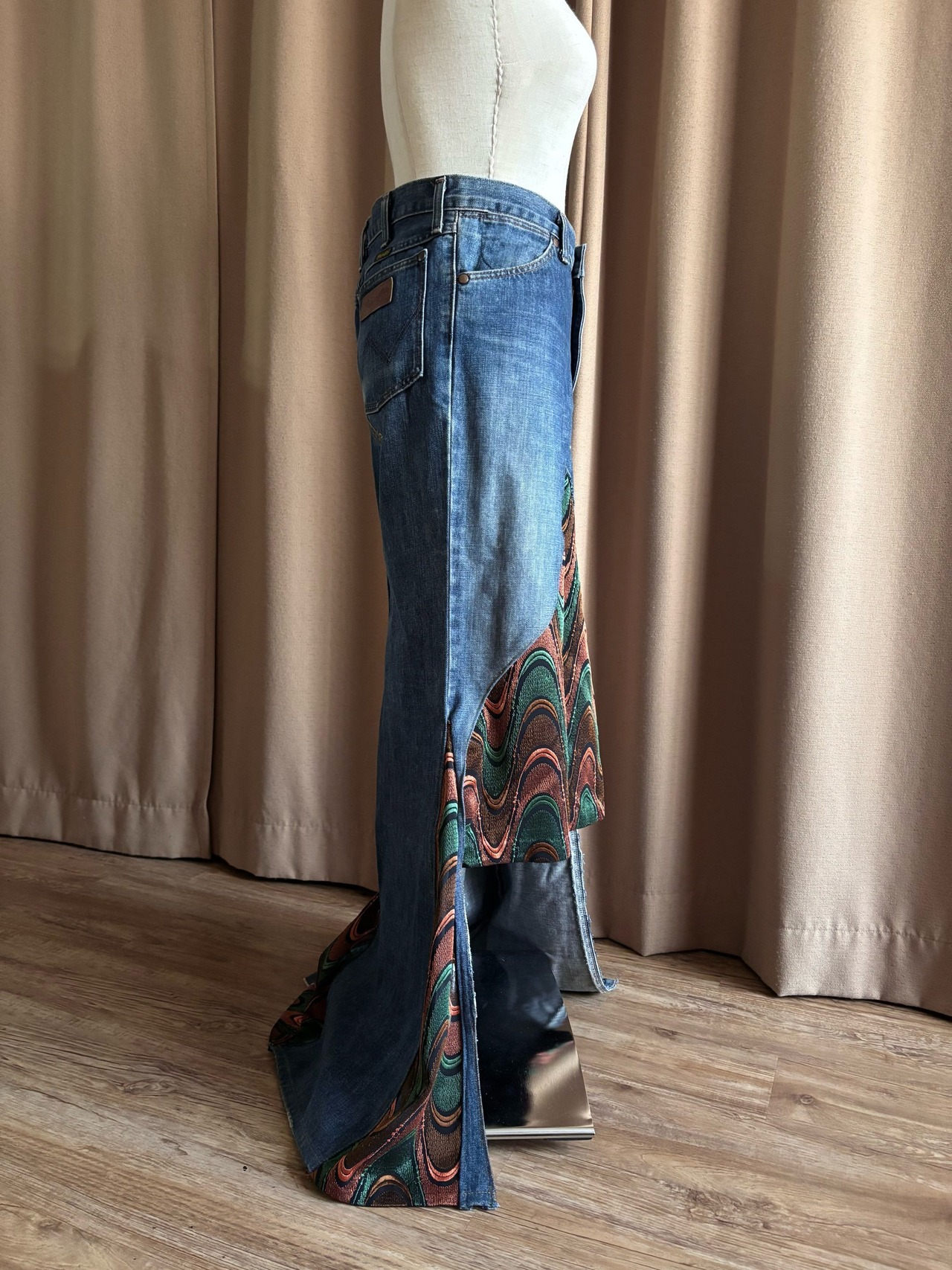 docking design remake denim skirt-4495-1