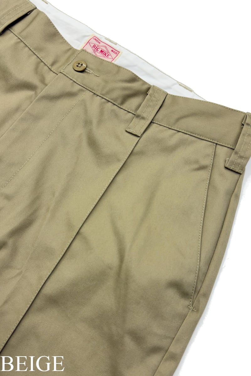 Pin Tuck Chino Pants - 102537000 | 【BIG MIKE / ビッグマイク】公式