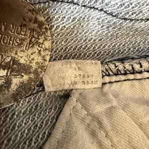 80's Levi's 501 Black Striped Denim Pants 80年代 リーバイス ブラック ストライプデニム パンツ  ヴィンテージ ビンテージ  TT2026-0029