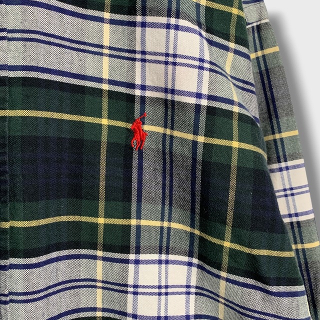 90s Ralph Lauren ビッグシャツ タータンチェック柄 S ラルフ