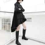 Versatile long-sleeved top with a ruffled hem(ME062)