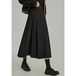 Aラインタックプリーツスカート a0371