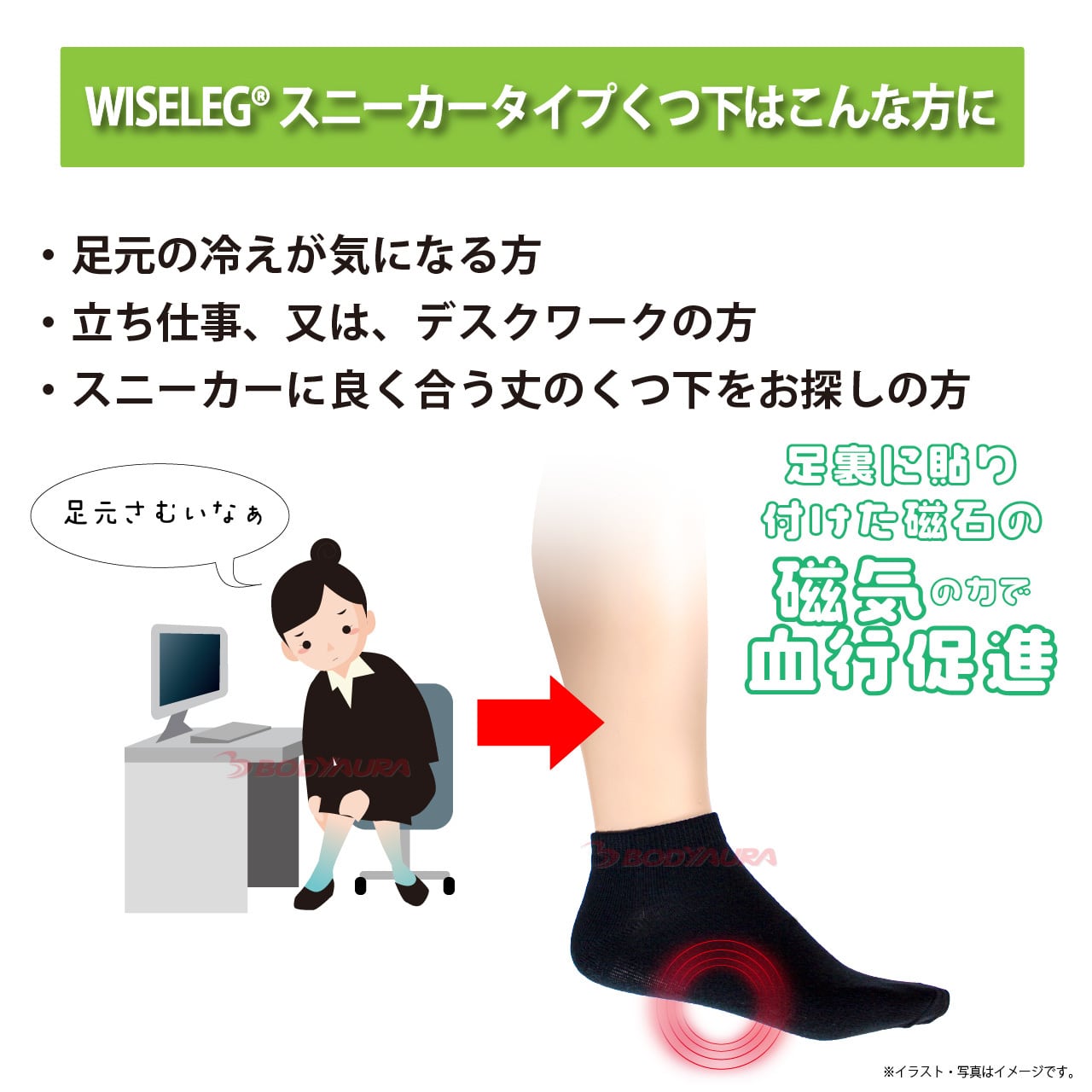 送料込み【管理医療機器】マグネットフットケアーWISELEG(ワイズレック