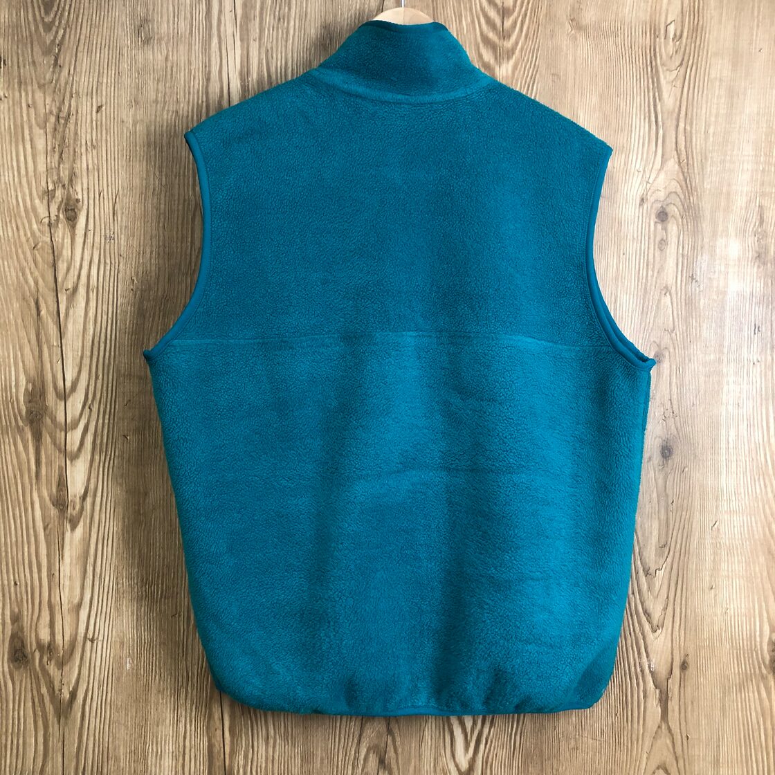 USA製 90s Patagonia パタゴニア フリースベスト 刺繍タグ サイズ 