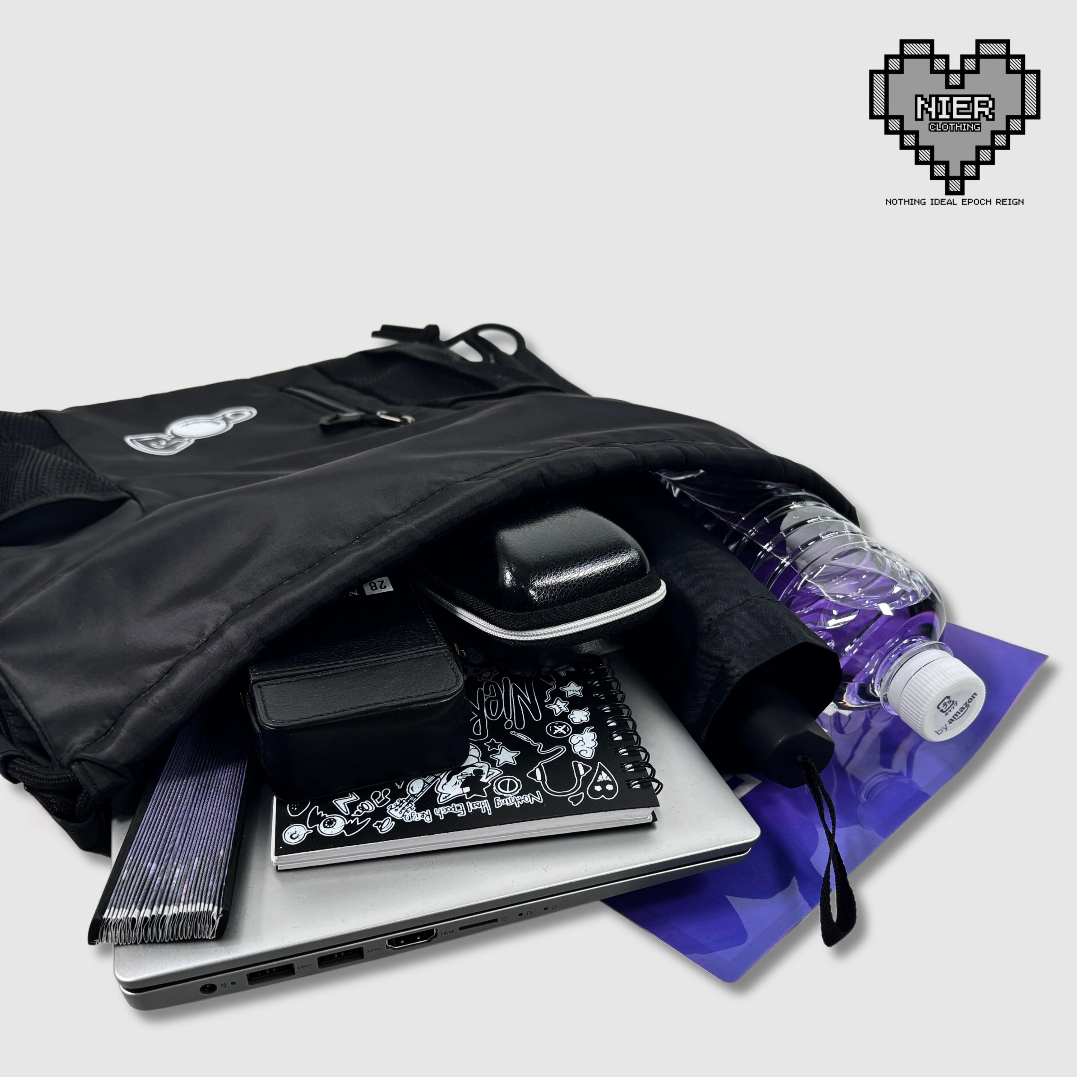 NIER TAIL DESIGN DRAWSTRING BAG | NIER CLOTHING