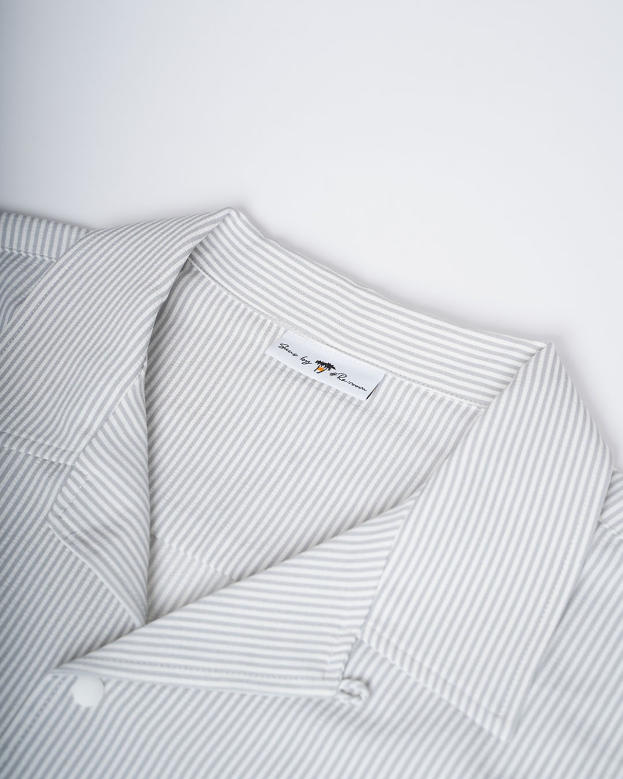 【SUNS】Suns EMBROIDERY SEERSUCKER OPEN COLLAR SHIRTS［RSS028］