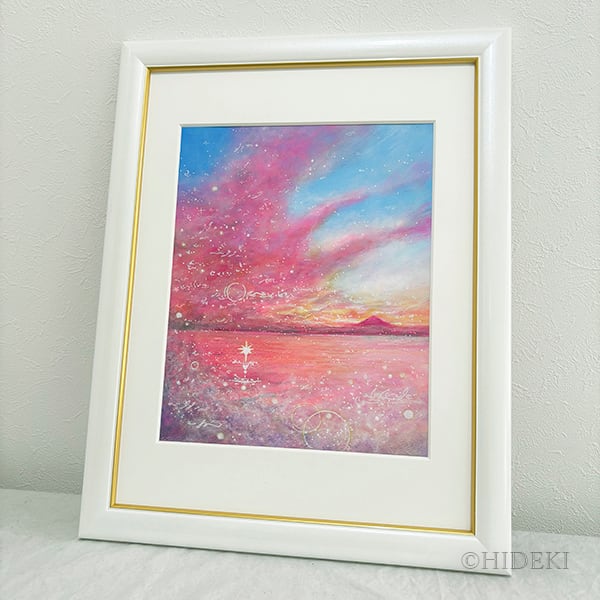 一点物】鳳凰の絵画｜海と空の煌めき「Stellar Grace」ヒーリング