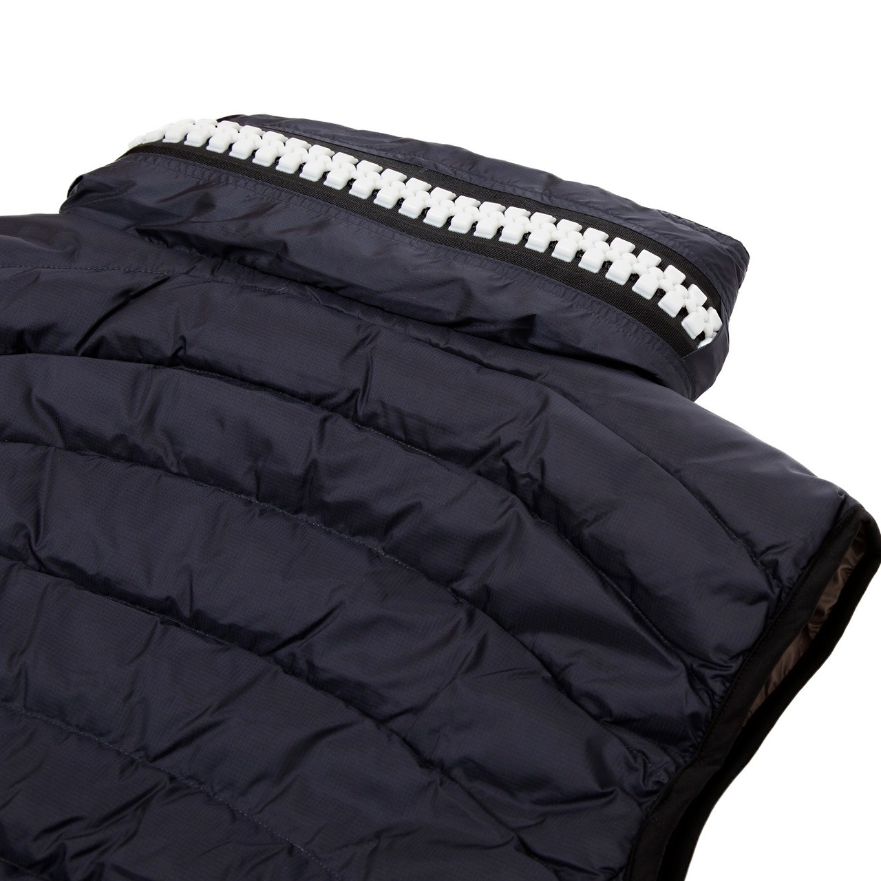 限定30着 Hypertrophy Fatzipper DOUBLE ZIPPER DOWN VEST NAVY×WHITE 