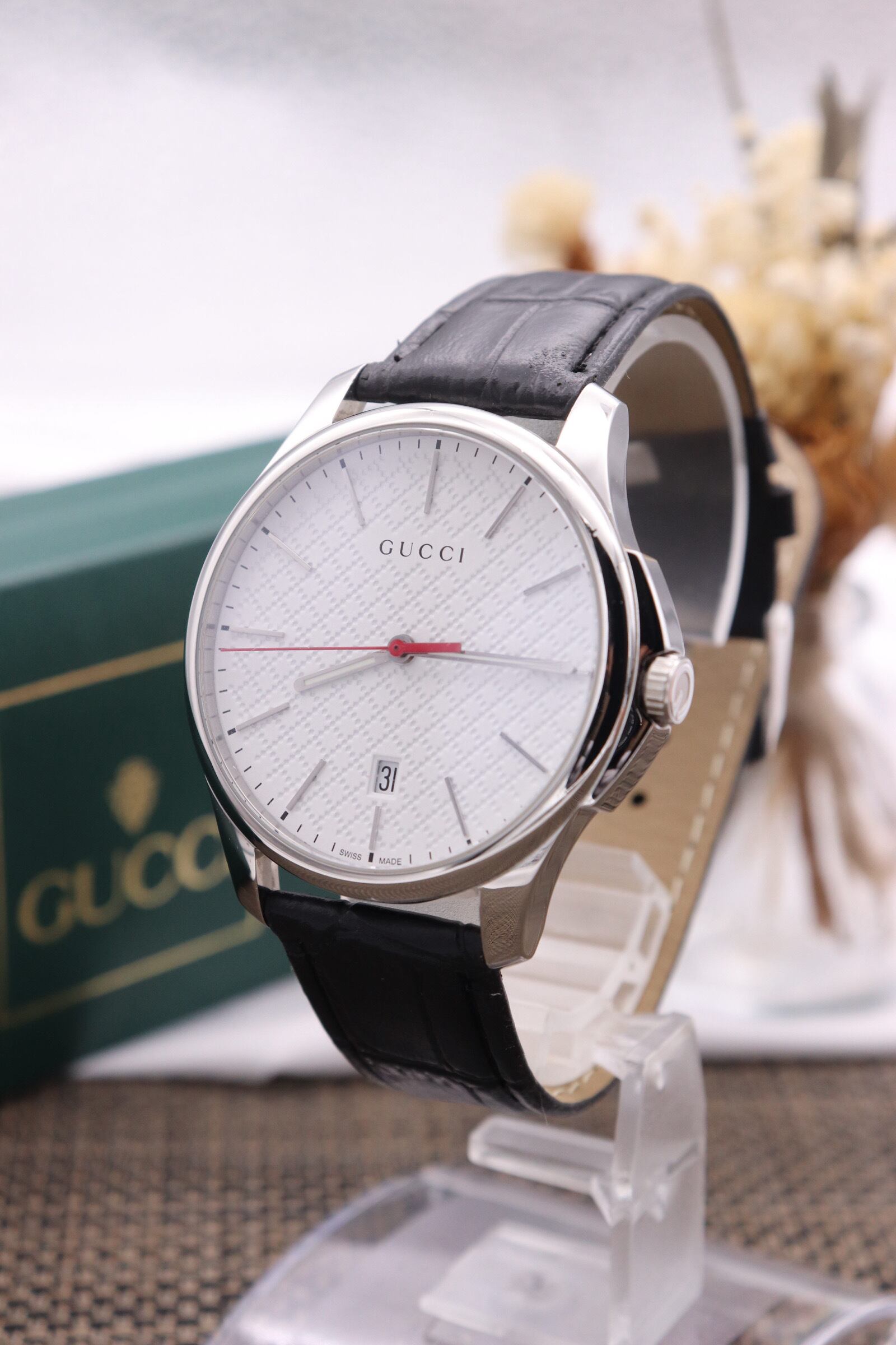 正規品【新品電池】GUCCI 5200M.1/動作品 ローマン デイト メンズ | 古