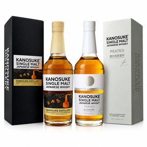 嘉之助　シングルカスク　ヘヴィリーピーテッド　CLAUDE WHISKY　+シングルモルト　嘉之助　PEATED 　飲み比べ2本セット 【送料無料】